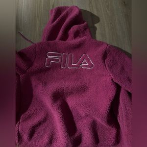 Magenta/ purple FILA puffer jacket